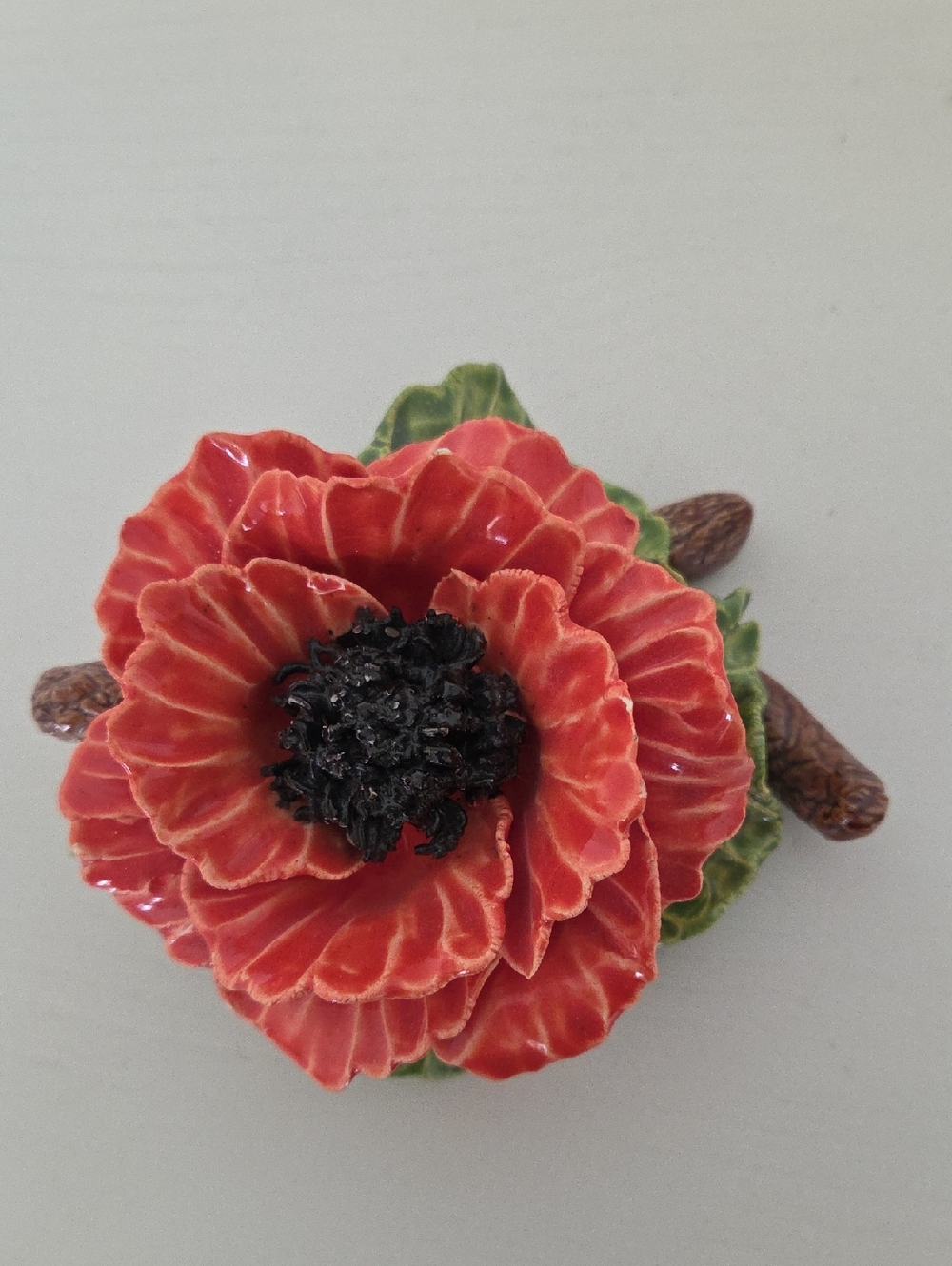 Ceramic Flower Sculpture - Picture 3 of 5